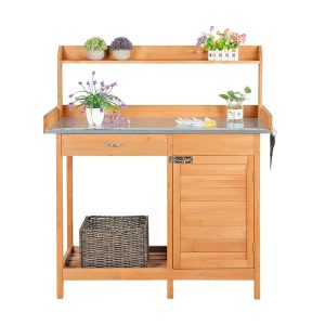 Table de Rempotage Bois & Métal